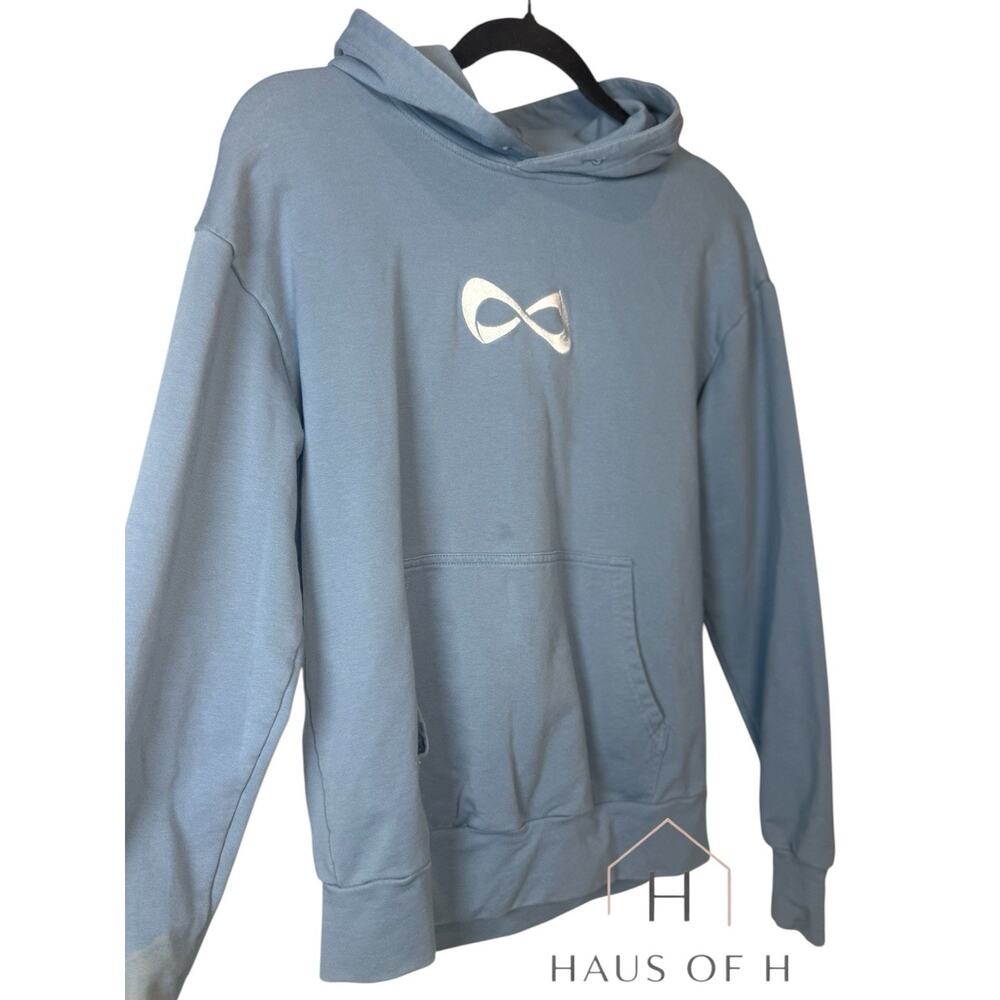 Eternity Hoodie Sweatshirt Womens Size S Blue